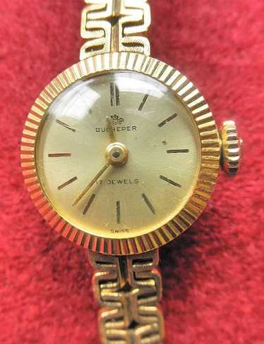 Fine Bucherer 18K YG Vintage Ladies Watch