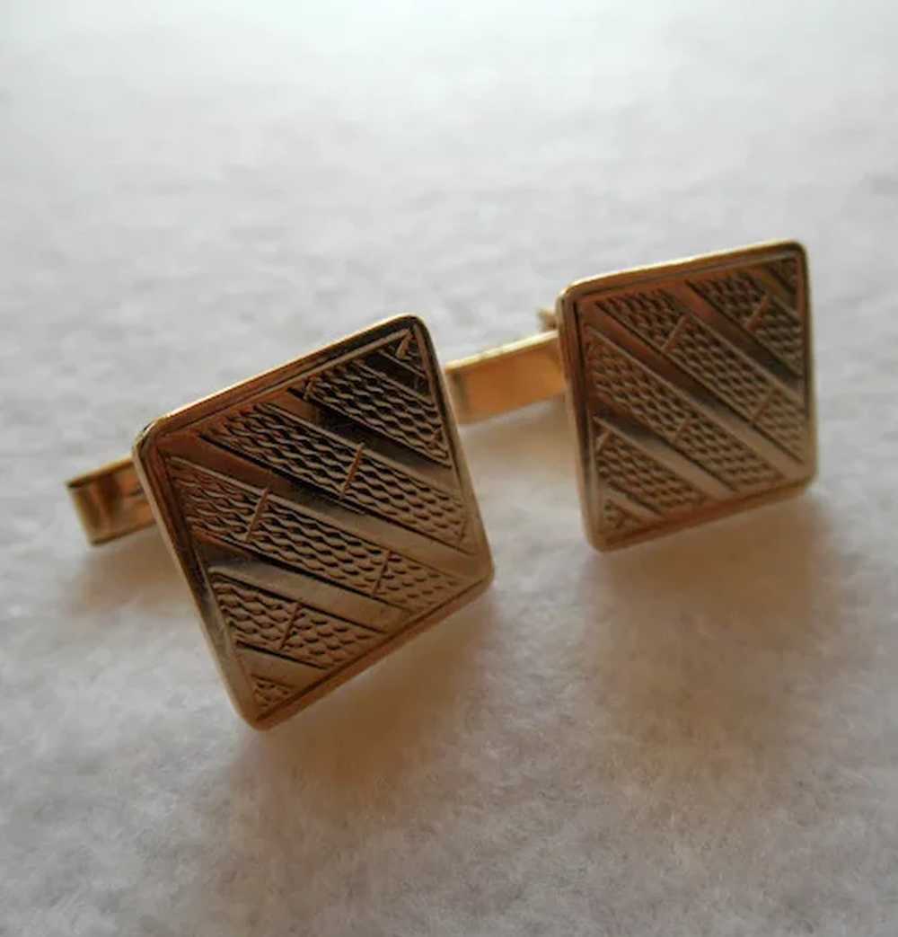 Art Deco 14K Cufflinks 13.9 grams - image 2