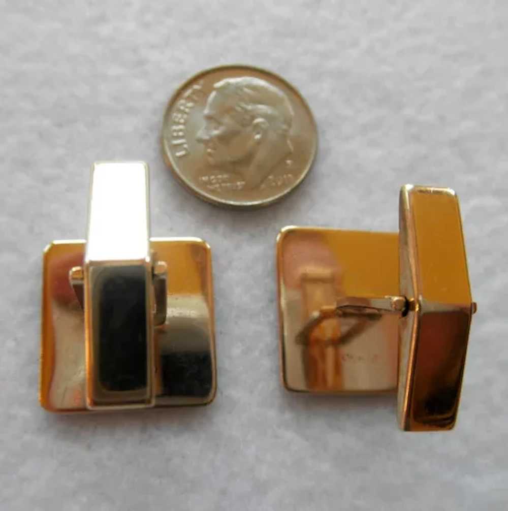 Art Deco 14K Cufflinks 13.9 grams - image 3