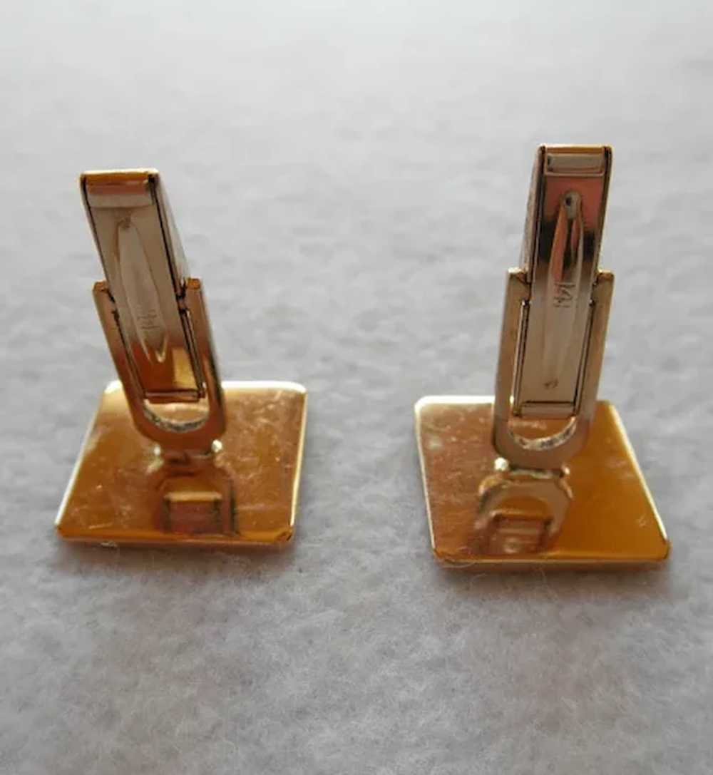 Art Deco 14K Cufflinks 13.9 grams - image 4