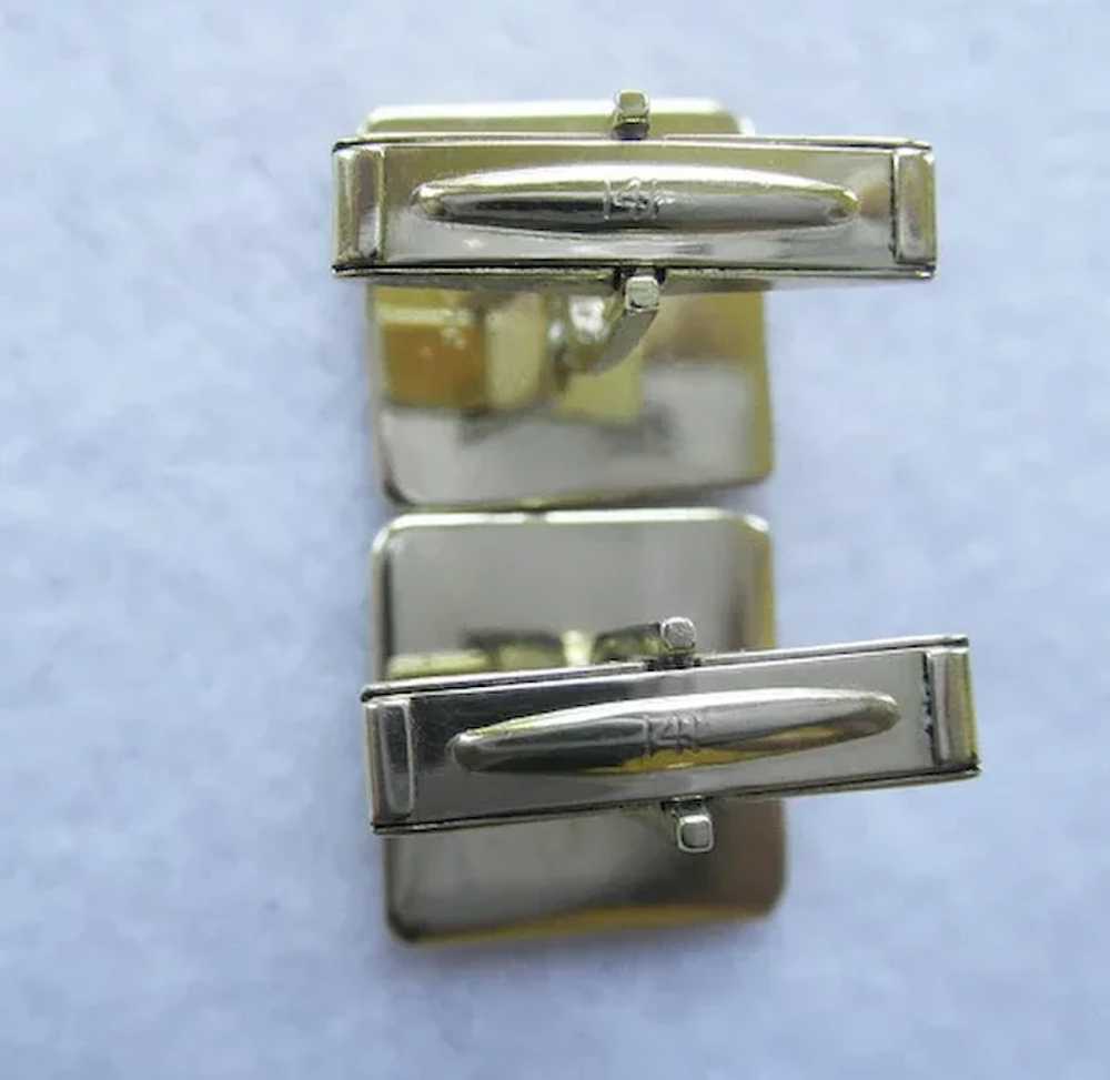 Art Deco 14K Cufflinks 13.9 grams - image 5