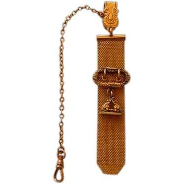 Victorian G. F. Watch Fob & Chain - image 1