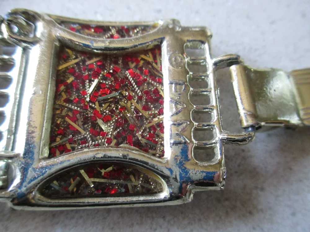 1950s Pam/Hiran Thermoset Confetti Bracelet/Clip … - image 6