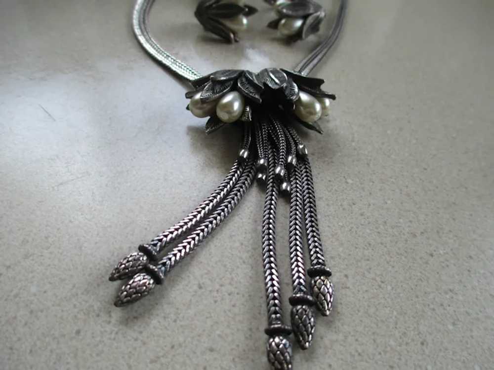Tortolani Parure Set Necklace, Bracelet and Clip … - image 6
