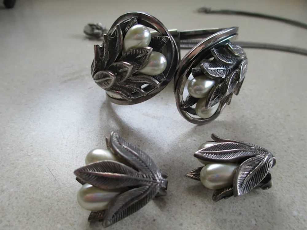 Tortolani Parure Set Necklace, Bracelet and Clip … - image 7