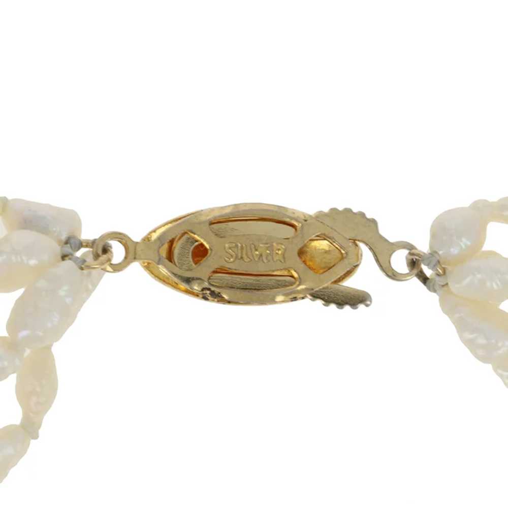 Freshwater Keshi Pearl Bracelet 7 3/4" - Gold Pla… - image 5