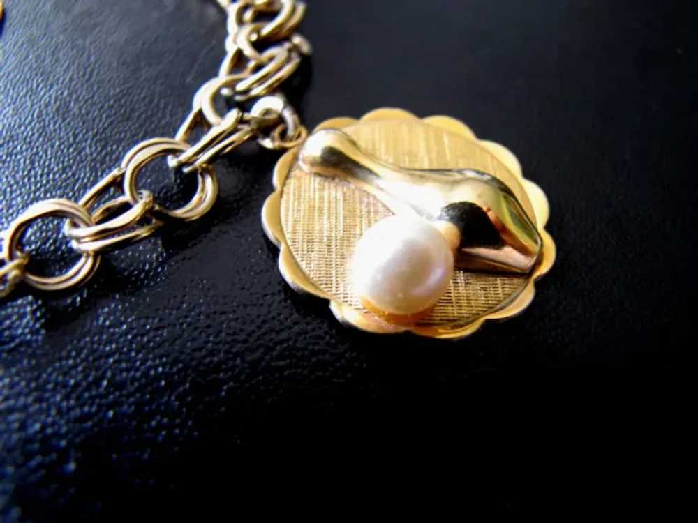 Vintage, Retro 12K Gold Filled Charm Bracelet wit… - image 3