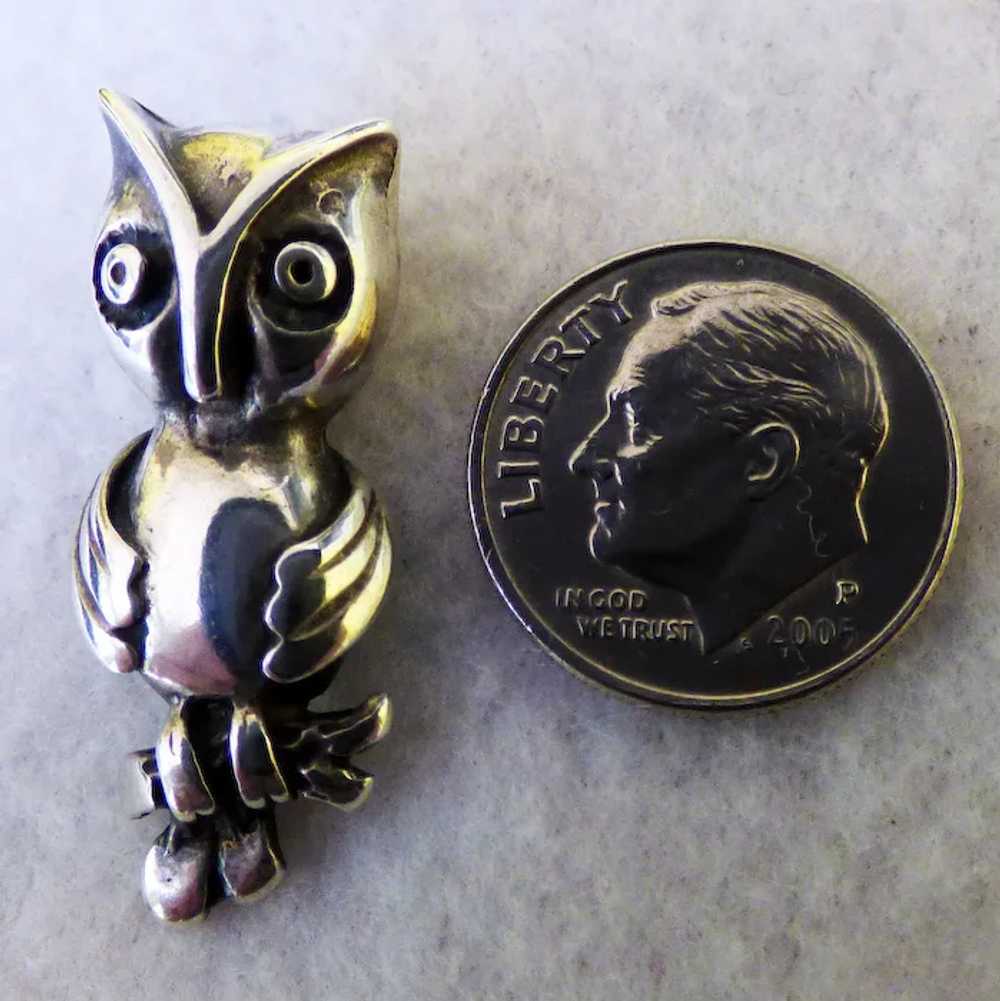Sterling Owl Pendant - image 4