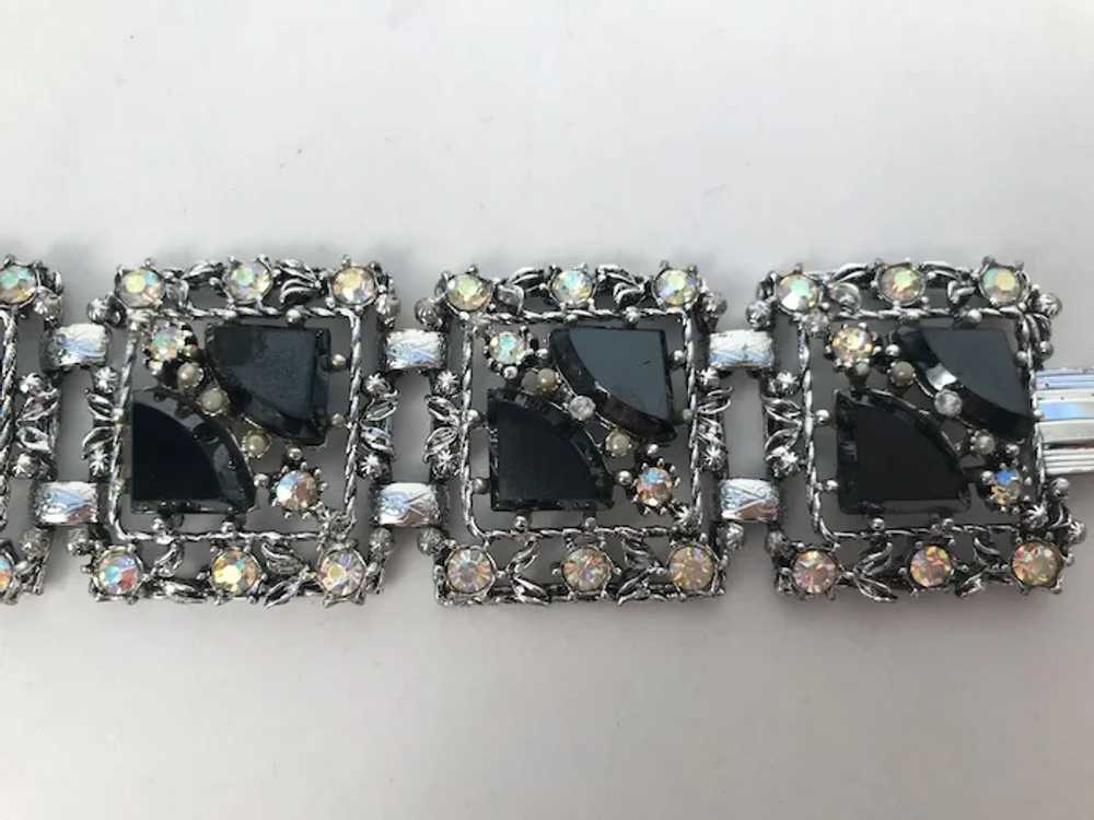 Vintage Unsigned Selro Bracelet & Earrings Set - image 6