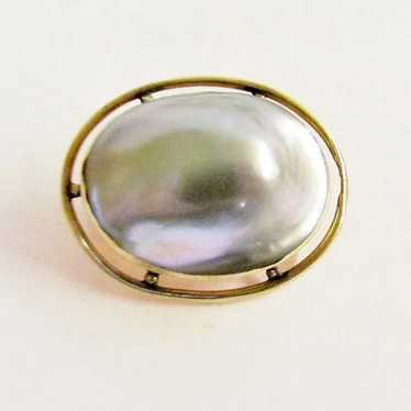 Vintage Blister Pearl Pin - image 1