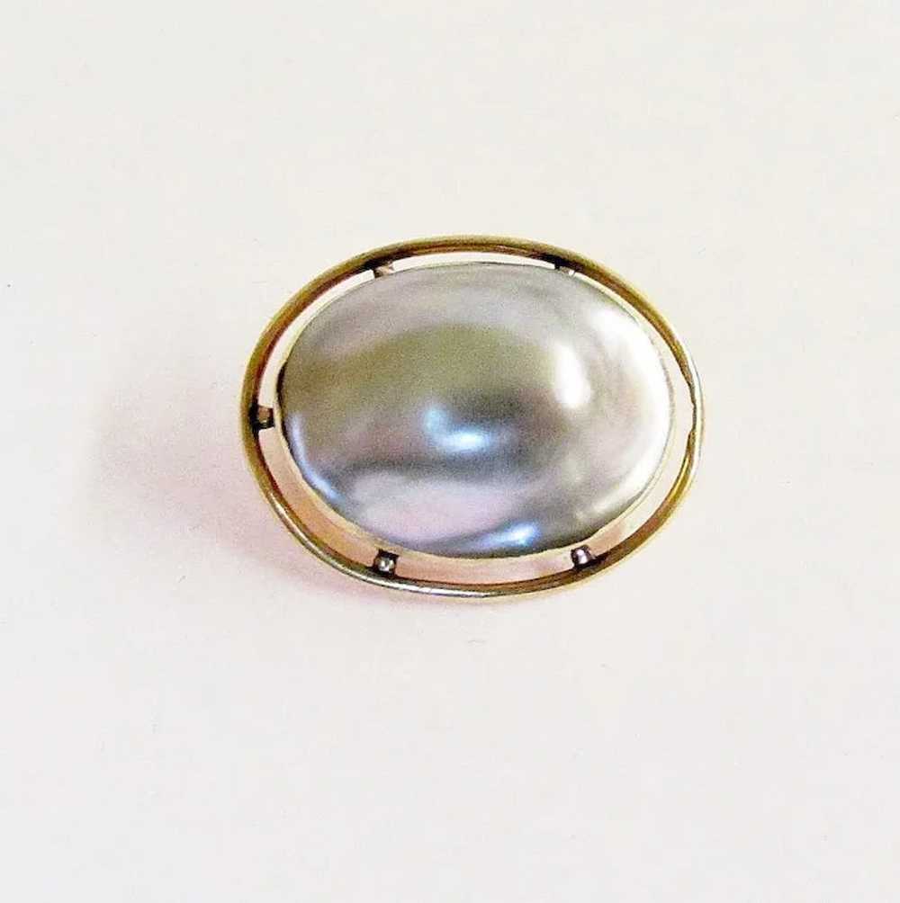 Vintage Blister Pearl Pin - image 2