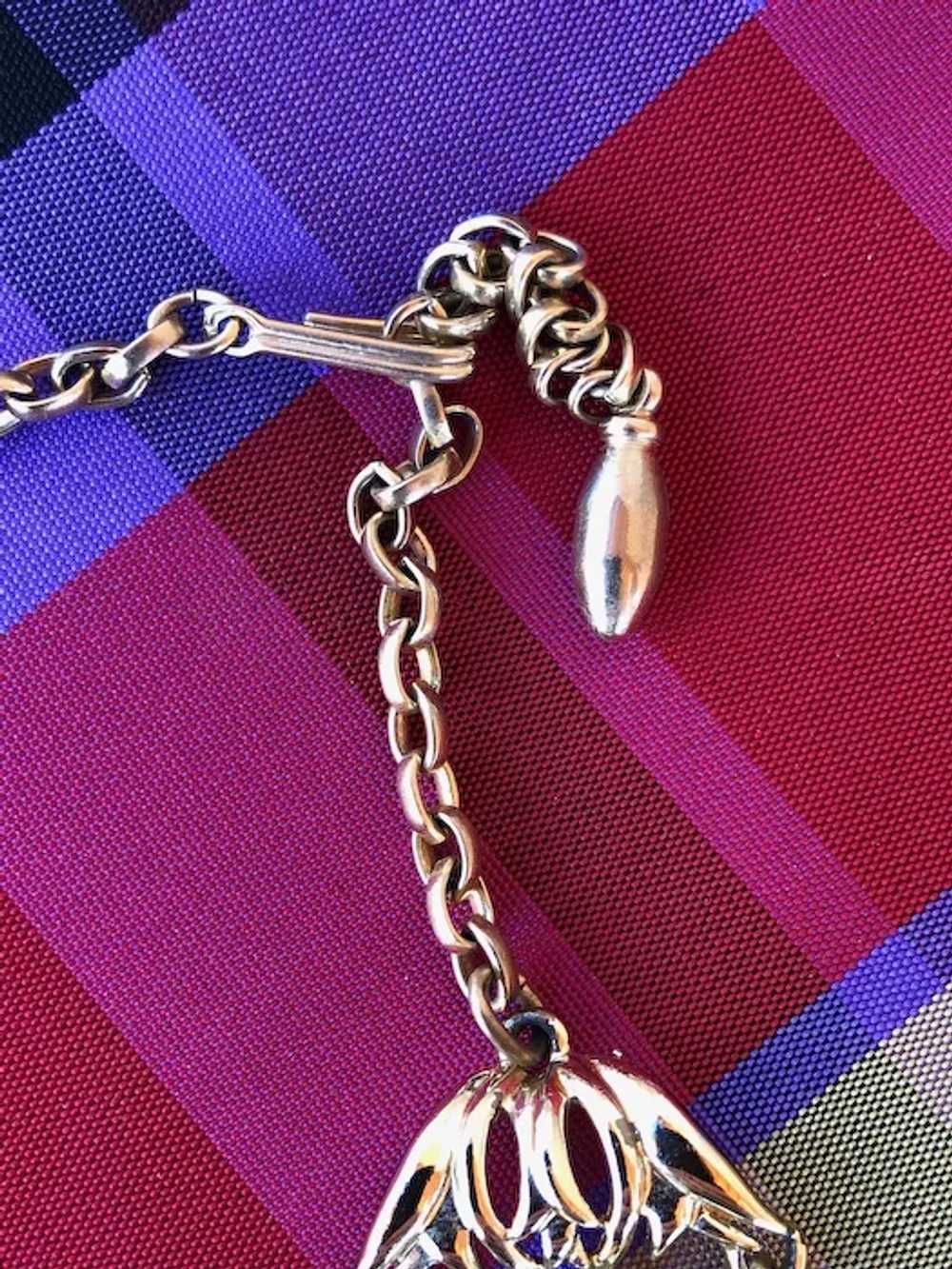 1960s Faux Leopard Print Necklace + Wide Bracelet… - image 7