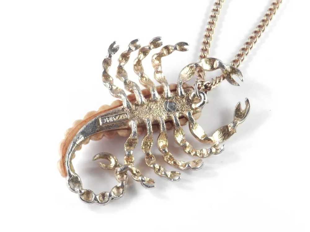 Luca Razza Molded Resin Scorpion Pendant Necklace - image 6