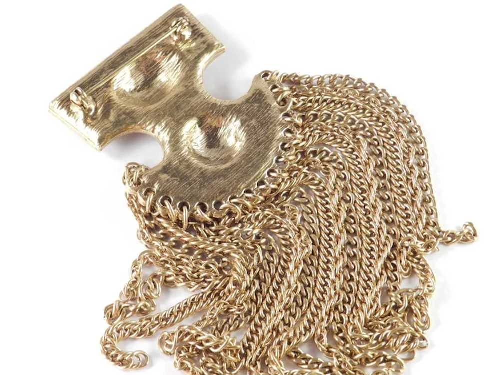 Goldette Etruscan Byzantine Revival Fringed Shiel… - image 6
