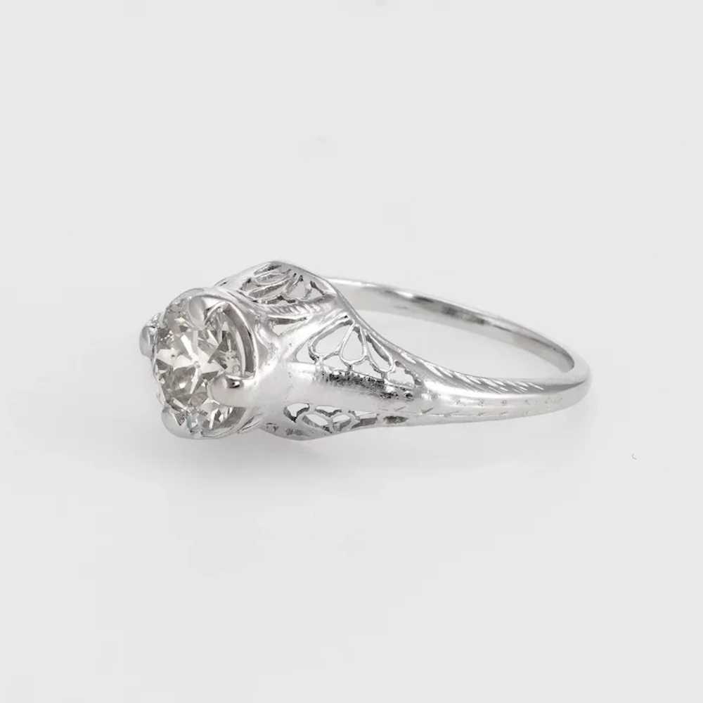 Antique Deco 1ct Diamond Engagement Ring 14 Karat… - image 4