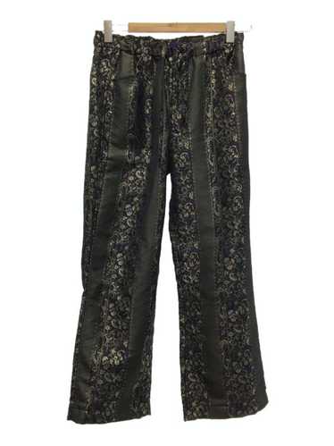 Needles Cropped Pants Purple Jacquard Pattern Pol… - image 1