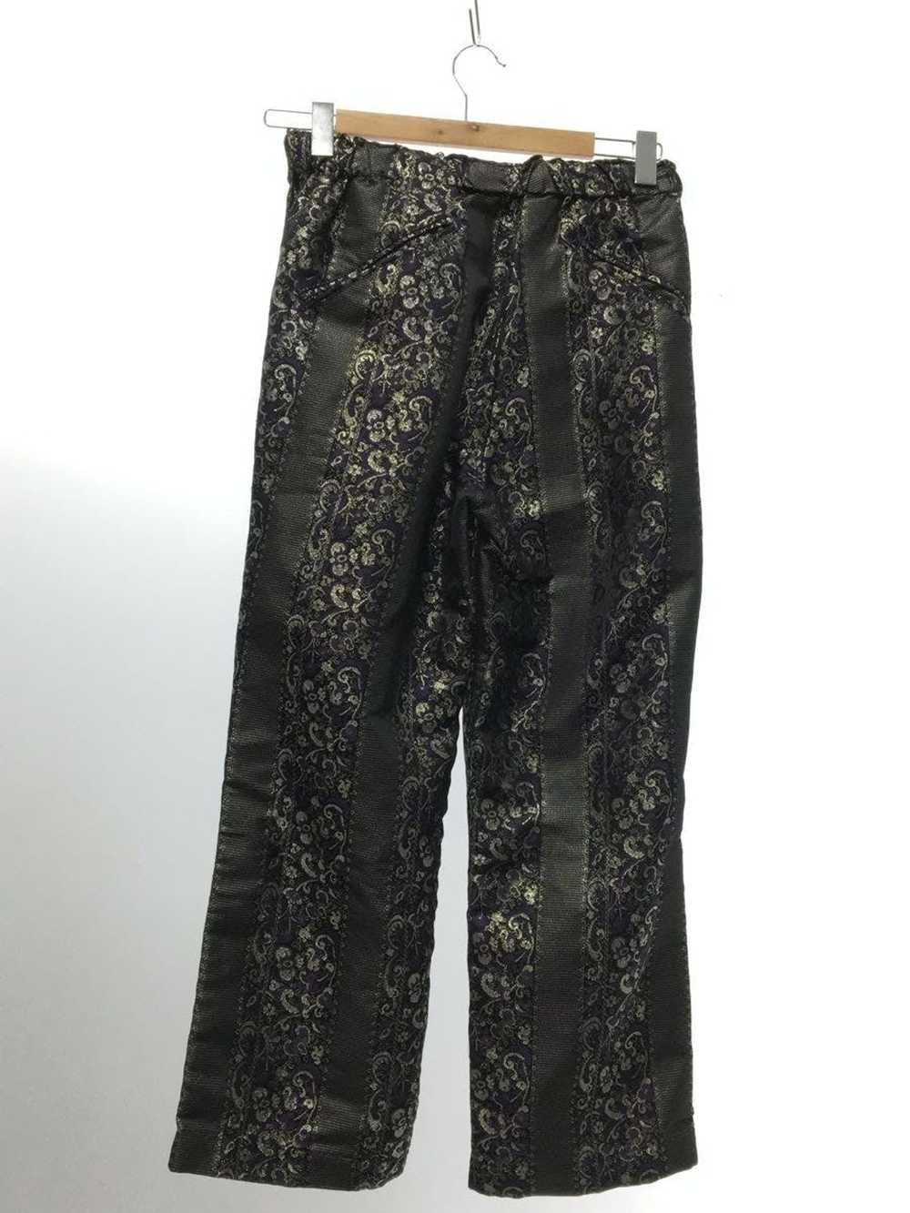 Needles Cropped Pants Purple Jacquard Pattern Pol… - image 2