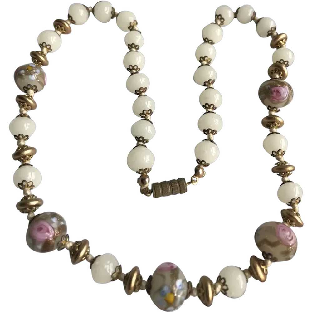 Art Deco vintage Murano Glass Necklace - image 1
