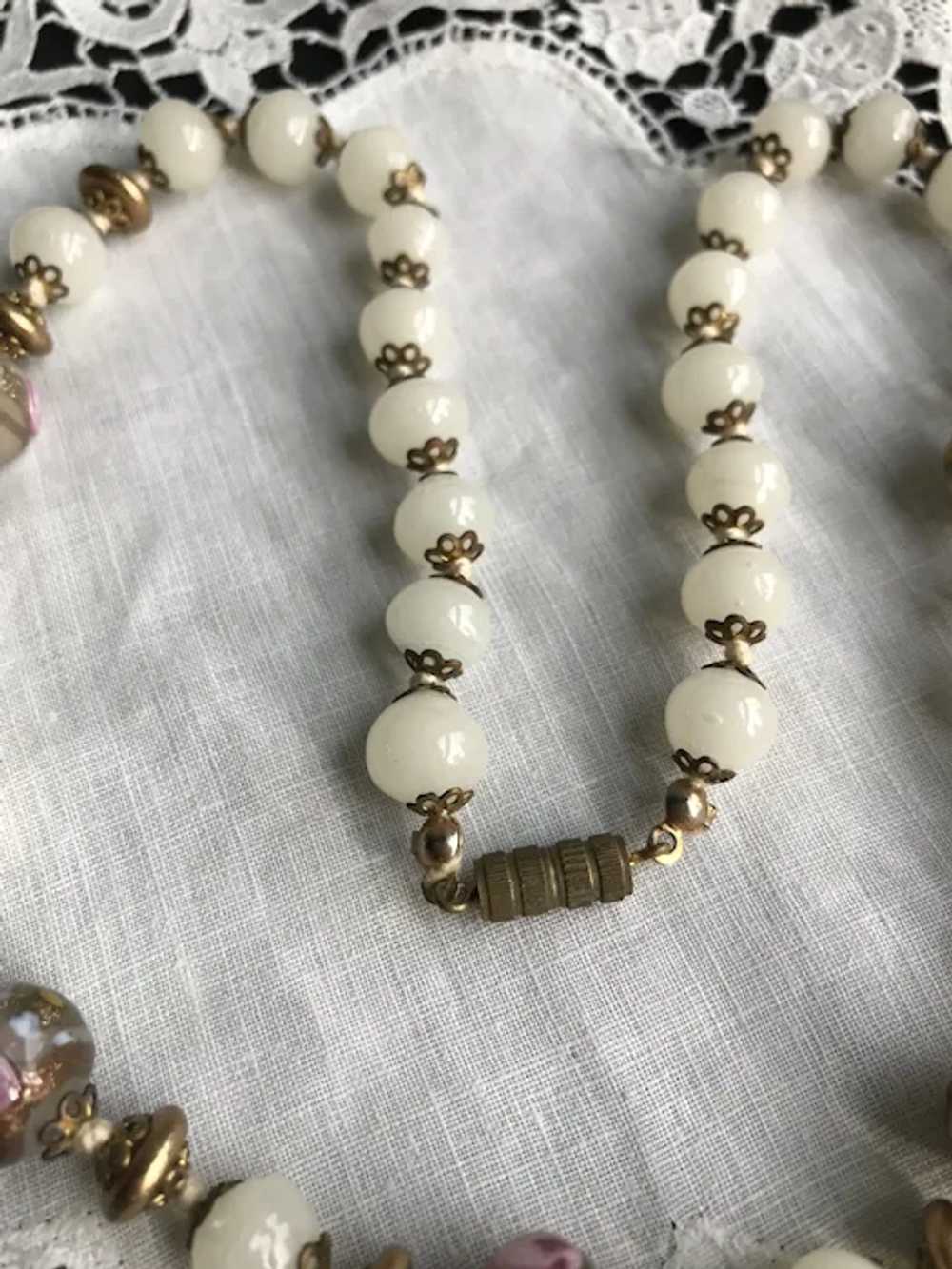Art Deco vintage Murano Glass Necklace - image 2