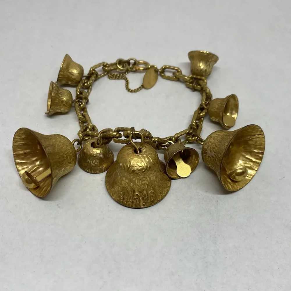 Miriam Haskell Jingle Bell bracelet and pin - image 4
