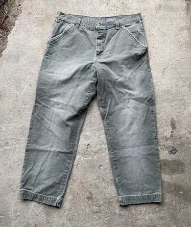 Eddie Bauer Fleece Lined Cargo Pant Men's 32X34 Tan Straight Leg Warm  Insulated