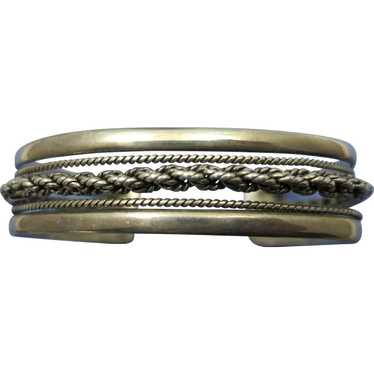VINTAGE Older Sterling Bracelet With Signature - image 1