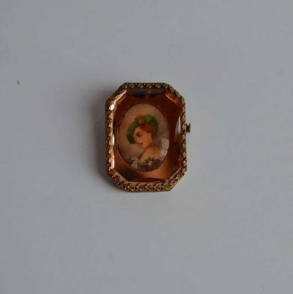 Unusual Antique Victorian hand painted porcelain … - image 3