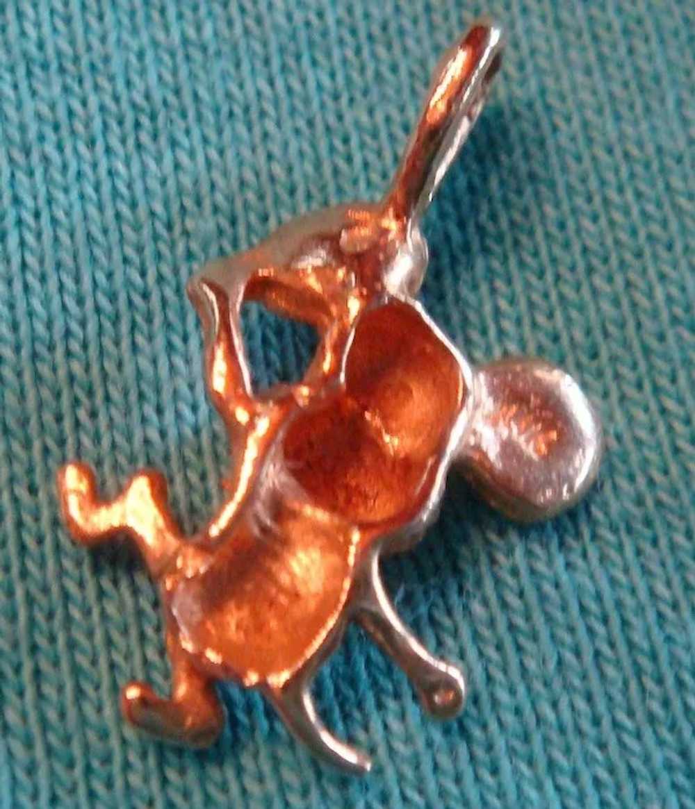 14 Karat Gold Dancing Cartoon Mouse Charm - image 4