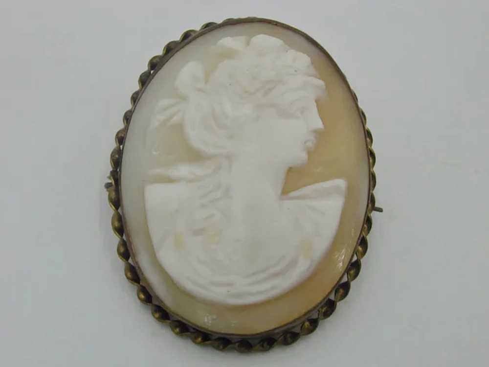 Delightful Antique Oval Cameo Brooch/Pendant Mid-… - image 11