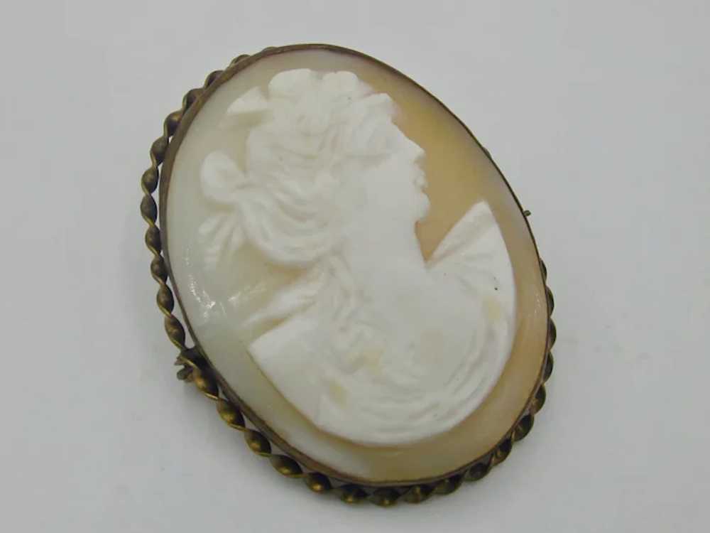 Delightful Antique Oval Cameo Brooch/Pendant Mid-… - image 3