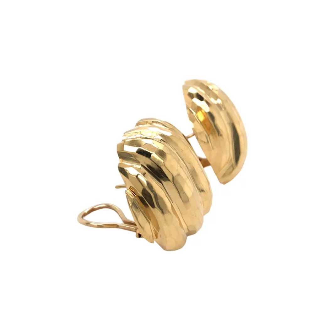 14K Yellow Gold Earring. - image 4