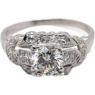Platinum Diamond Engagement Ring - image 1