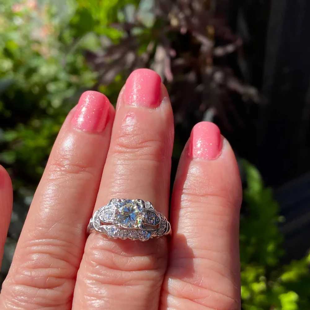 Platinum Diamond Engagement Ring - image 6