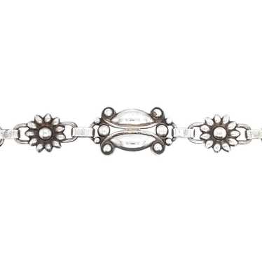 Sterling Mid-Century Modernist Bracelet Daisy