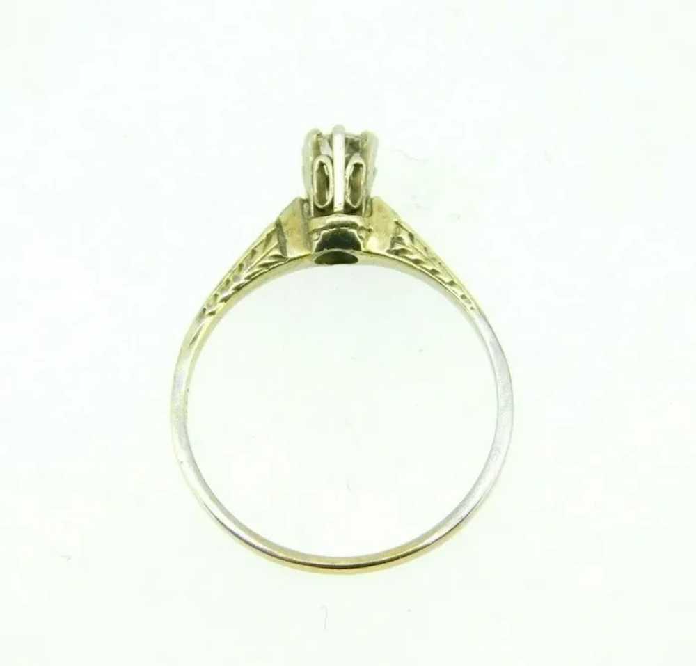 14 karat Ring with .15ct Diamonds - image 4