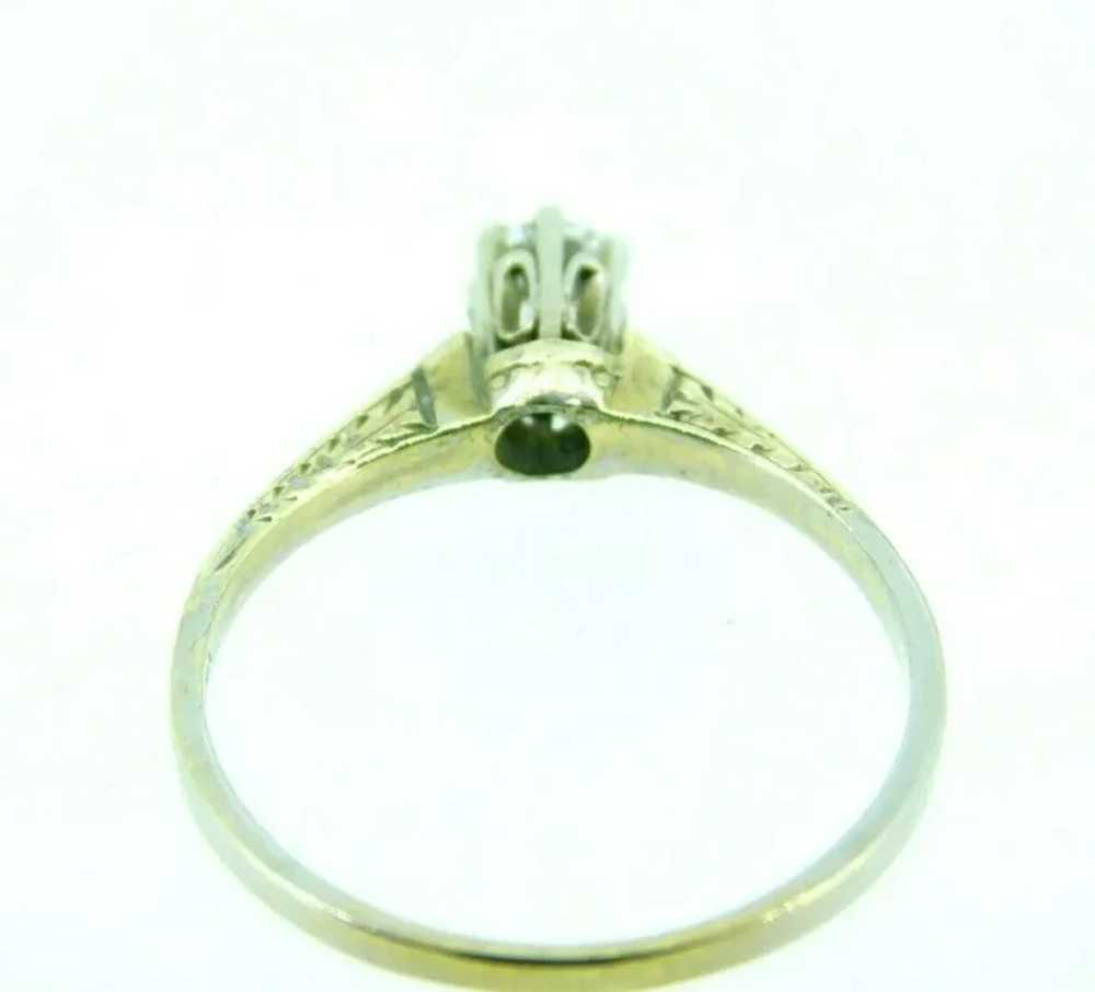 14 karat Ring with .15ct Diamonds - image 5