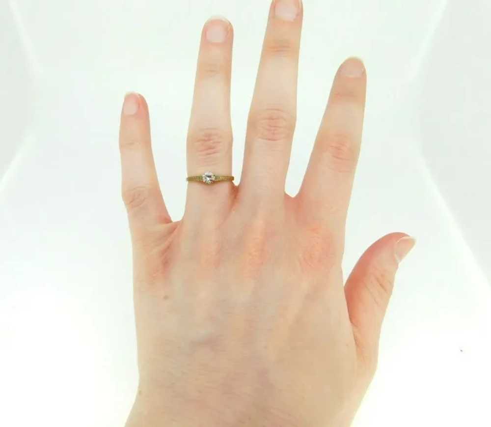 14 karat Ring with .15ct Diamonds - image 8