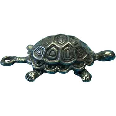 Vintage Sterling Silver Tortoise Charm