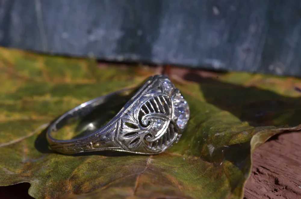 East To West Filigree Ring - image 3