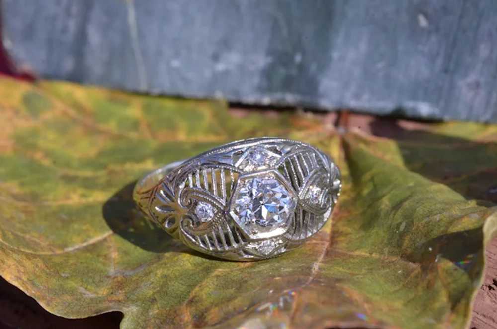 East To West Filigree Ring - image 5