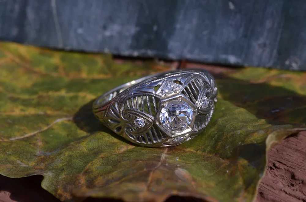 East To West Filigree Ring - image 7