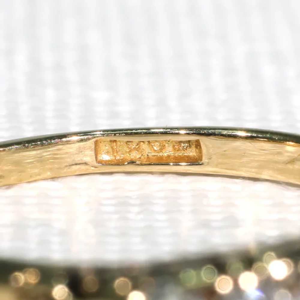 Antique Victorian 5 Diamond Ring 18k Gold - image 10