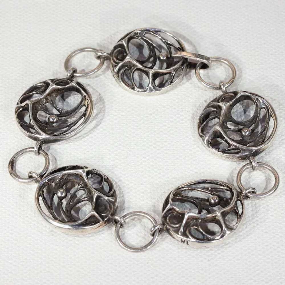 Sten & Laine Modernist Sterling Bracelet 