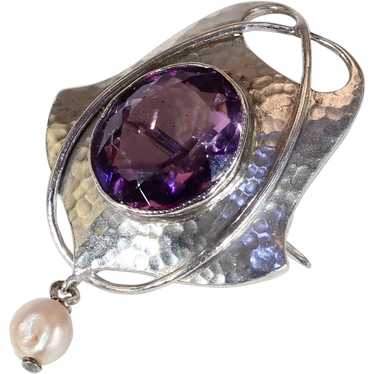 Antique Murrle Bennett & Company Amethyst Silver B