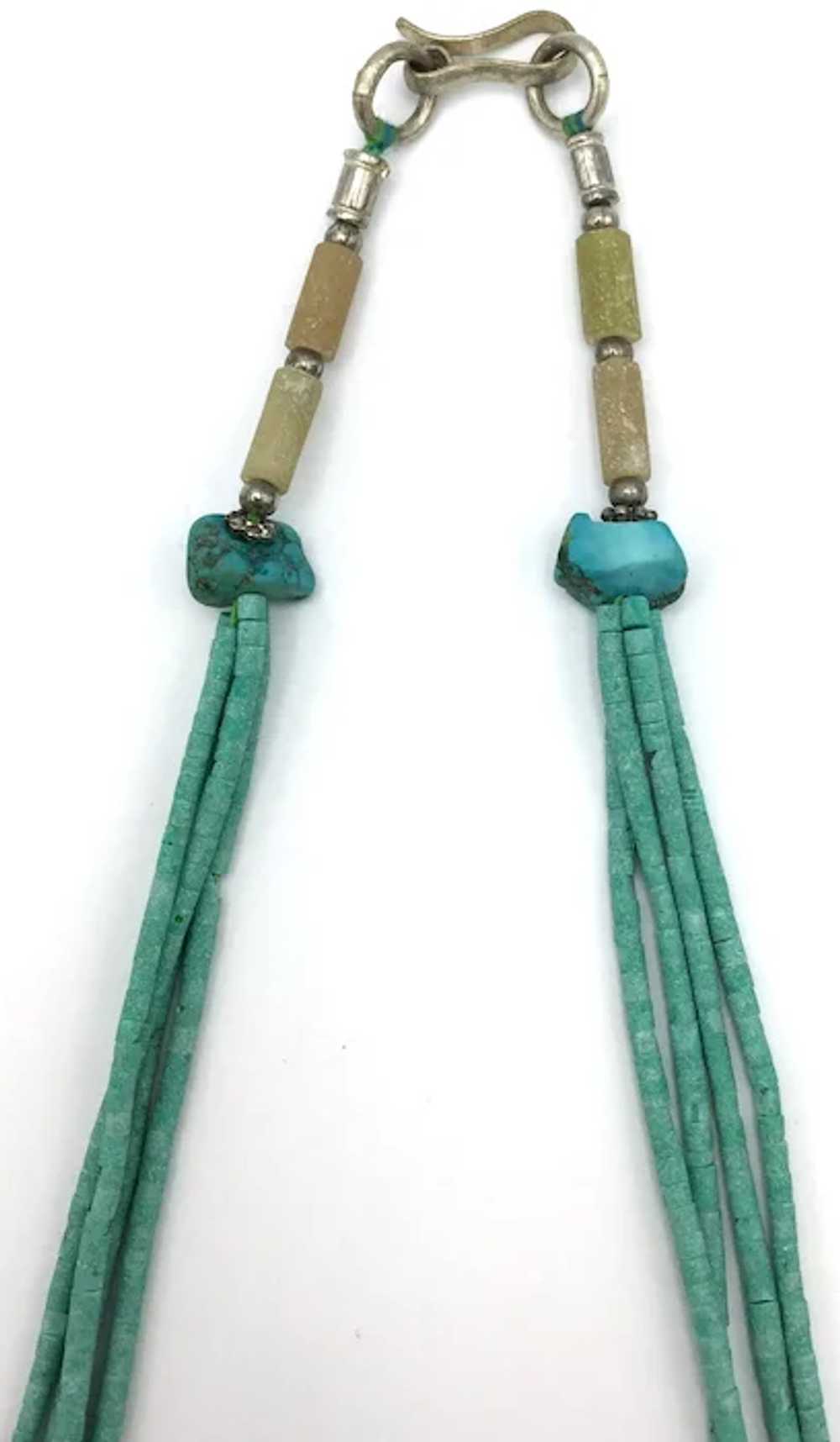 Turquoise Nugget Necklace - Hubei Province - image 3