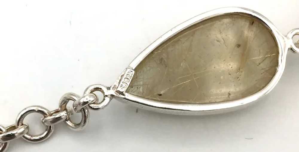 Rutilated Quartz Bracelet - Sterling Silver - image 6