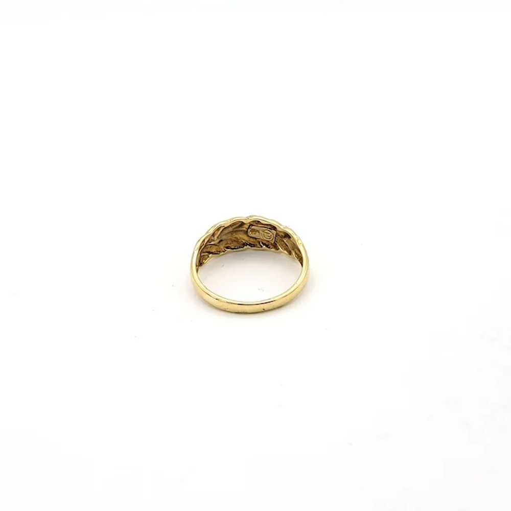 10K Two-Toned Fashion Ring - image 3