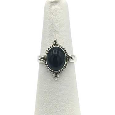 Black Onyx Ring - Sterling Silver - image 1