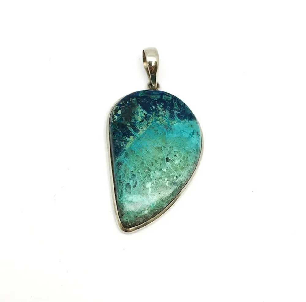 Shattuckite Cabochon Pendant - Sterling Silver - image 2