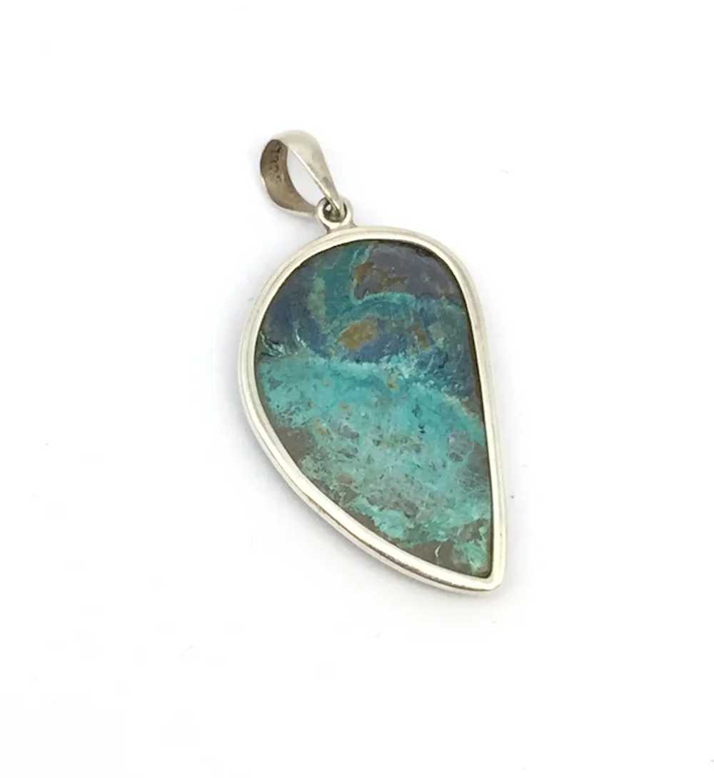 Shattuckite Cabochon Pendant - Sterling Silver - image 3